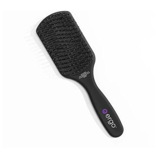 Ergo Super Gentle Mini Paddle Brush for Blow Drying - Hair Brushes for Women with Thick or Thin Hair - Dual Hairbrush for Women - Detangler Hair Brush - Gently Detangles Curly or Wet Hair - ERG750