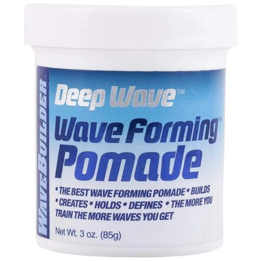 WaveBuilder Deep Wave Forming Pomade | Original Formula Builds, Creates, Holds, Defines Hair Waves, 3 Oz