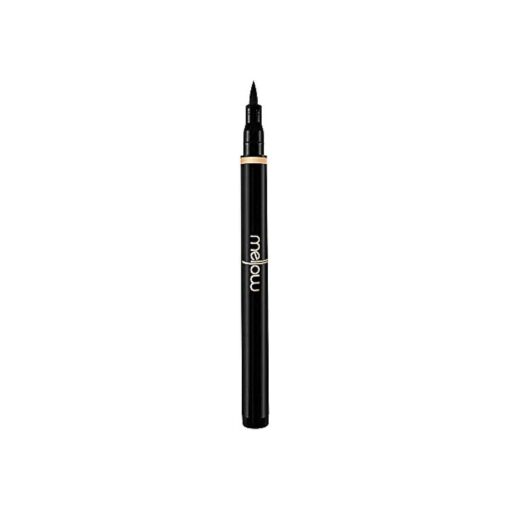 Mellow Liquid Eyeliner Pen - Long Wearing & Smudge Proof Precision Eye Liner Pencil Tool with Super Slim Fine Point for Perfect Eye Makeup - Quick Drying Formula - Black Cosmetics