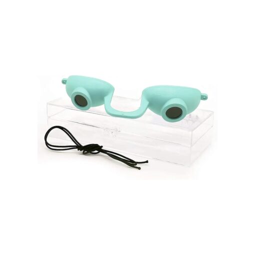 Super Sunnies EVO Flex Tanning Goggles - FDA Compliant Tanning Glasses - UV Tanning Bed Goggles For Tanning Eye Protection - Allows Visibility - With a Clear Case/Box ( Teal )