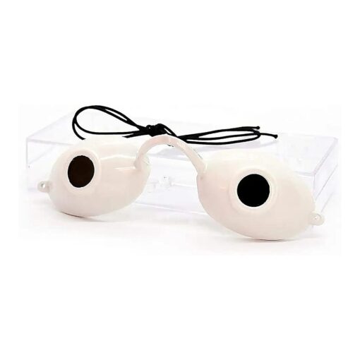 Super Sunnies UV Eye Protection, FDA Compliant Individual Tanning Bed Goggles Eyeshields, Glasses, With a Clear Case/Box