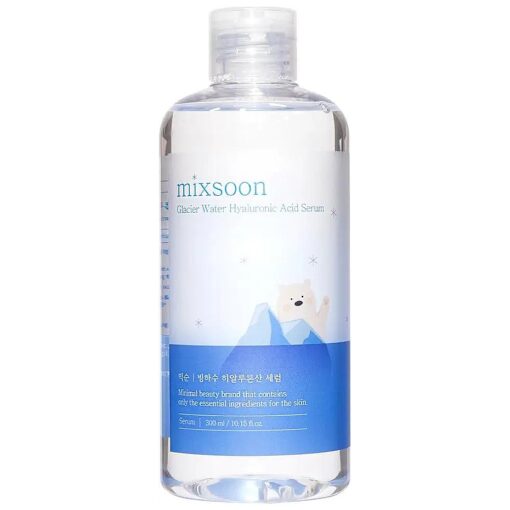 mixsoon Glacier Water Hyaluronic Acid Serum for Face Hydrating, Non greasy Hydrating korean Skin care, Mega-sized 10.14 fl.oz 300ml