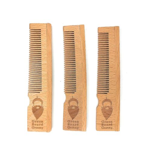 Naturally Normal Bamboo Pocket Comb ( 3-Pack ) - Sustainable Wood Combs that Plant Trees by Green Beard Grmng