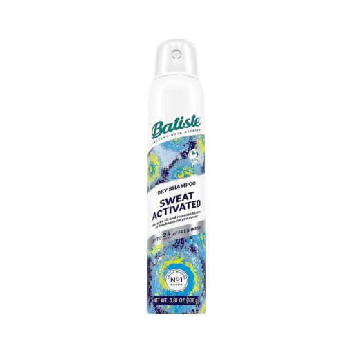 Batiste Sweat Activated Dry Shampoo, Neutralizes Odor for Up to 24 Hours & Prevents Sweat Buildup in Hair, Waterless Shampoo, 3.81 Oz