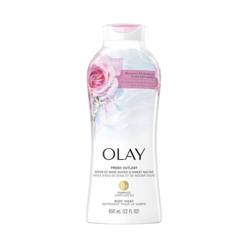 Fresh Outlast Rose Water & Sweet Nectar Body Wash, 22 Fl oz, 5.732 Lb