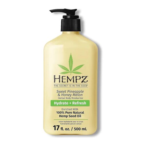 HEMPZ Body Lotion - Sweet Pineapple and Honey Melon - Daily Moisturizing Cream - 17oz