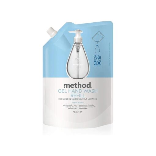 Method Gel Hand Soap Refill, Sweet Water, 34 oz, 1 pack, Packaging May Vary