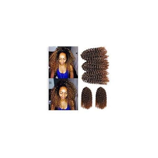 3 pcs/pack Crochet Curly Hair Extensions 8 Inch Synthetic Crochet Box Braids Hair ( # 1/27 )