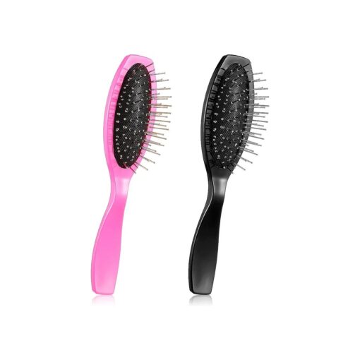 2 Pcs Wig Hair Brush Wig Wire Brush Stainless Steel Synthetic Wig Brush Wire Hair Brush Synthetic Hair Brush Hair Extension Brush for Girls Women