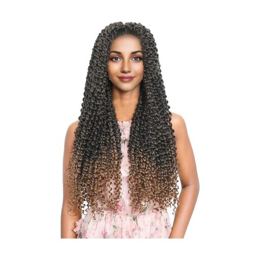 RIHANNAHAIR 7 Packs Passion Twist Hair 24 Inch Pre Looped Water Wave Crochet Hair Spring Twist Bohemian Braids for Black Women