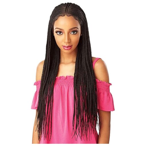 Sensationnel Synthetic Hair Lace Front Wig Cloud 9 Swiss Lace 13X5 Lace Parting Braid Lace Wig Fulani Cornrow ( 2 )