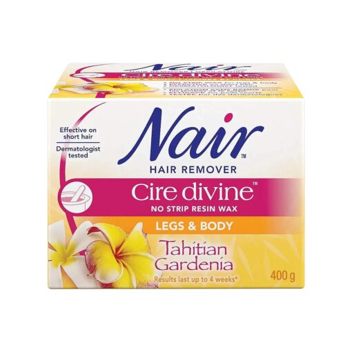 Nair Cire Divine Microwaveable Body Hair Removal Wax Kit ( Tahitian Gardenia, 400g/14oz )