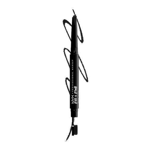 NYX PROFESSIONAL MAKEUP Fill & Fluff Eyebrow Pomade Pencil, Black