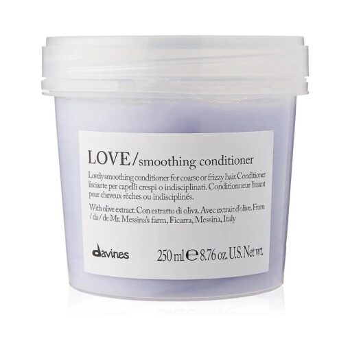 Davines LOVE Smoothing Conditioner, Smoothing Formula for Frizzy or Coarse Hair, Soften and Nourish