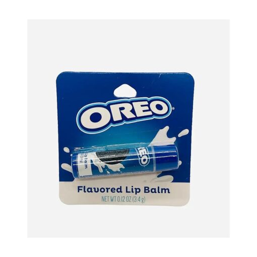 Taste Beauty ( 1 ) Stick Oreo Cookie Flavored Lip Balm Gluten Free - Blue Tube Carded - Net Wt, 0.12 oz