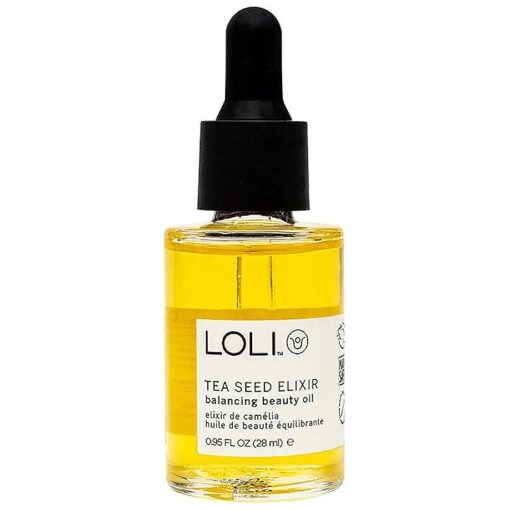 LOLI - Organic Tea Seed Elixir Balancing Face Oil | Clean, Non-Toxic, Zero Waste Skincare ( .95 fl oz | 28 ml )