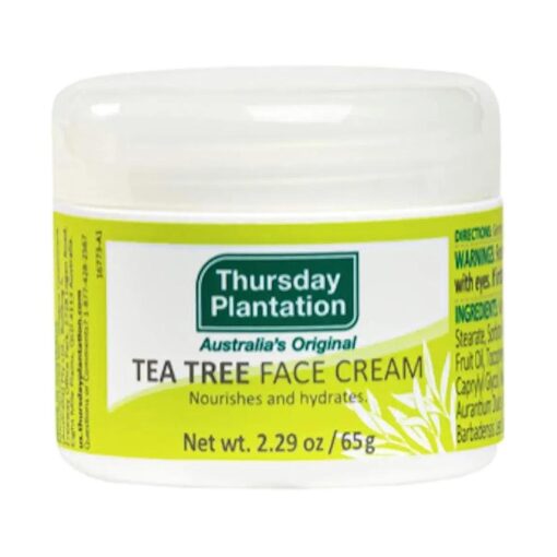 Thursday Plantation Tea Tree Face Cream, Moisturizes and Helps Maintain Clear Skin, 2.29 Ounces