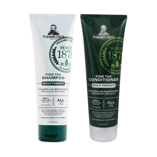 Grandpa 's Tar Bundle : Pine Tar Shampoo 8oz, and Pine Tar Conditioner 8oz