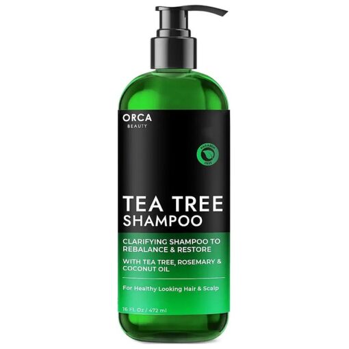 Tea Tree Shampoo, Tea Tree Oil Shampoo for Women, Tea Tree Special Shampoo Dandruff Shampoo for Oily Hair, Dry Scalp - Natural Shampoo for Men & Women 16oz