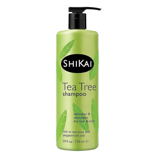 ShiKai Tea Tree Shampoo ( 24 oz ) | Invigorating Peppermint & Tea Tree | Refresh & Stimulate Your Scalp | Soap Free Cleanser | Mild for Daily Use