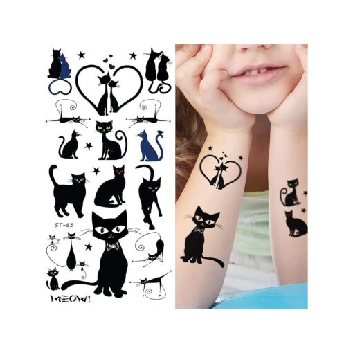 Temporary Tattoos - Cats ( Black Cats )