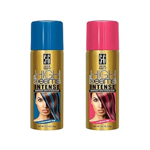 Intense Temporary Spray Hair Color Popstar Pink & Head Bangin Blue Set