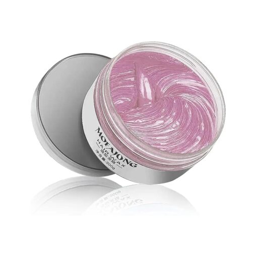 Pink Temporary Hair Dye Wax Natural Instant Hair Color Wax Pomades 7.06 oz, Hair Styling Clay for Party, Cosplay, Halloween, Christmas