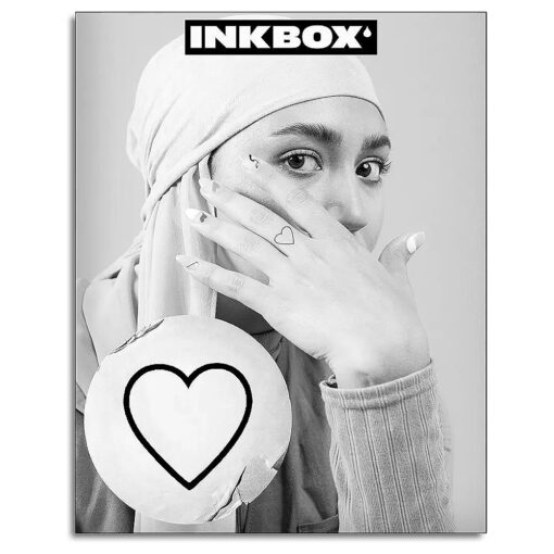 Inkbox Temporary Tattoos, Semi-Permanent Tattoo, One Premium Easy Long Lasting, Water-Resistant Temp Tattoo with For Now Ink - Lasts 1-2 Weeks, Love Tattoo, 1 x 1 in, Make Love