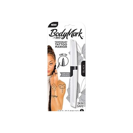 BIC BodyMark Temporary Tattoo Marker, Fine Tip Black