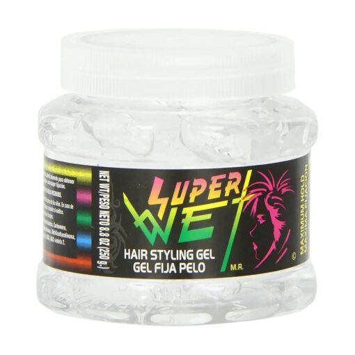 Super Wet Plus Transparent Hair Gel - Transparente Pelo 8.8 Oz