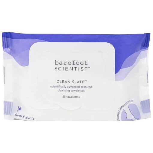 Barefoot Scientist Clean Slate Textured Cleansing Towelettes, Extra-Large, Extra-Strong Foot Disinfecting Wipes