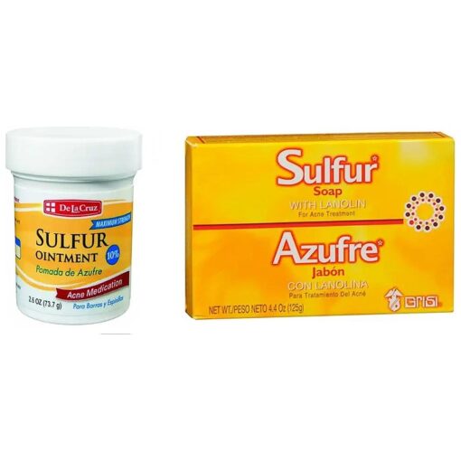 De La Cruz Sulfur Ointment and Sulfur Soap ( Variety 2 Pack )