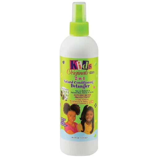 Originals by Africa 's Best Kids 2-n-1 Natural Conditioning Detangler, 12oz Bottle, Formulated with Extra Virgin Olive Oil, For Natural, Texturized, or Relaxed Hair