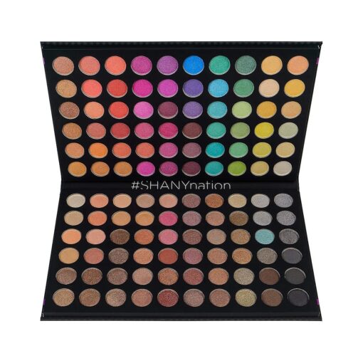 SHANY Ultimate Fusion - 120 Color Highly Pigmented Makeup Palette Long Lasting Blendable Natural Colors Eye shadow Palette Natural Nude and Neon Combination