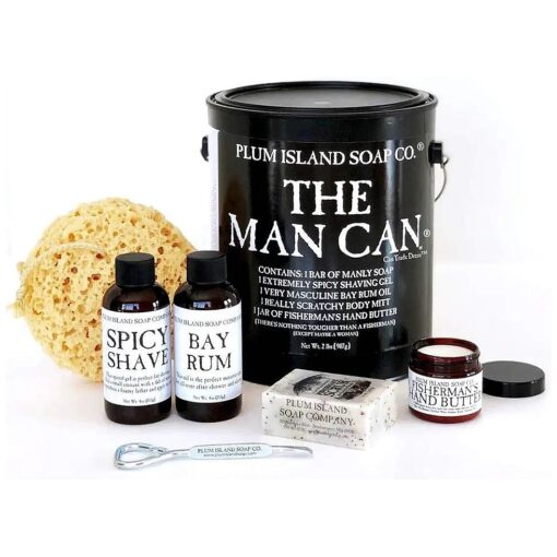 The Man Can All Natural Bath and Body Gift Set for Men