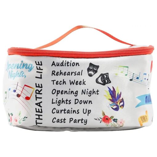 PXTIDY Theatre Life makeup Bag Drama Theater Gifts Comedy Tragedy Mask Theatre Drama Bag Drama Actor Actress Gifts Pouch ( cosmetic Organizer )