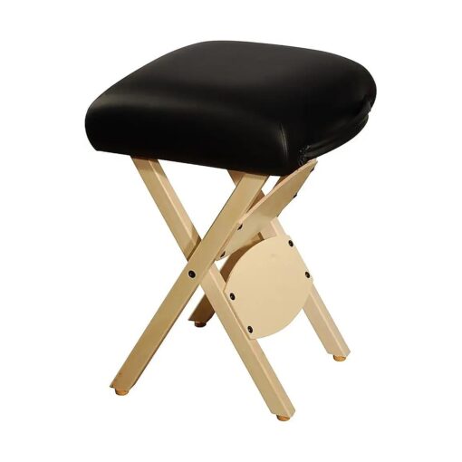 Therapist 's Choice Wooden Folding Massage Stool ( Black )