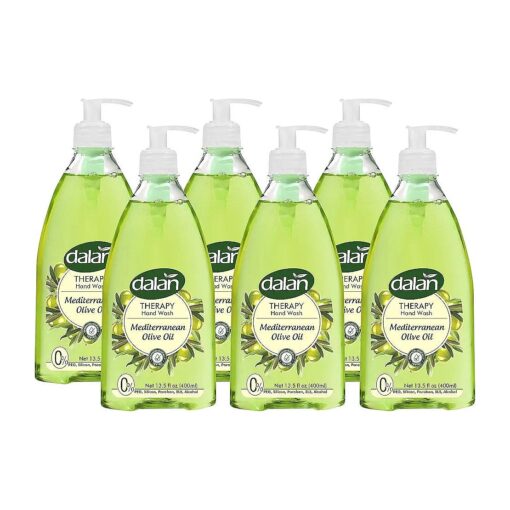 Therapy Mediterranean Olive Oil Ultra Moisturizing Liquid Hand Soap for Normal and Dry Hands Fresh Clean and Soft Feeling ( 13.5 Fl Oz / 400 mL ( Pack of 6 ) )