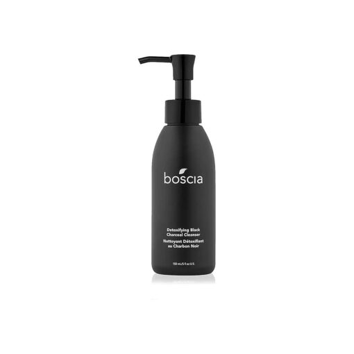 boscia Detoxifying Black Charcoal Cleanser, Vegan Skincare, Thermal Activated Charcoal Blackhead Remover, Vitamin C Brightening Face Wash, 150mL