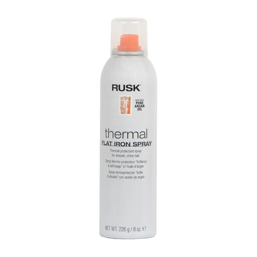 Rusk Designer Collection Thermal Flat Iron Spray with Argan Oil, 8 Fl Oz