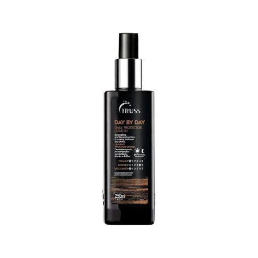 Truss Day By Day - Leave-in Daily Protector And Detangler Spray For Hair - Highly Moisturizing With Thermal Heat Protectant For Blow Outs, Detangling, Reconstruction, Softness, and Shine