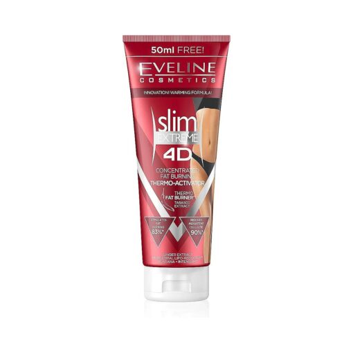 Eveline Slim Extreme 3D Thermo Active Slimming Serum Anti-Cellulite Fat Burner, 8.45 Fluid Ounce