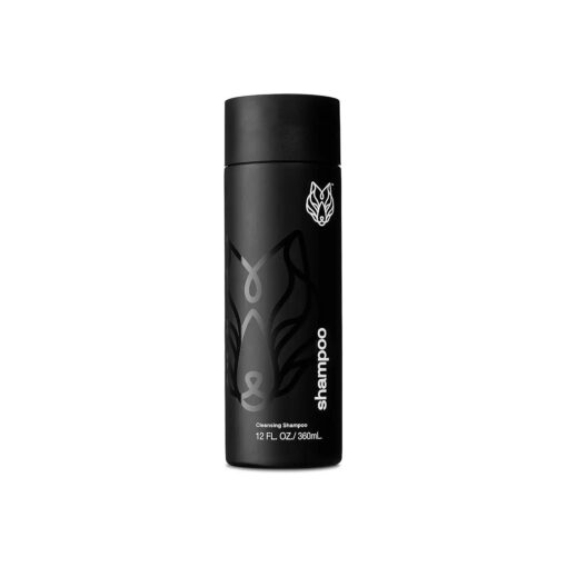 Black Wolf - Everyday Men 's Shampoo, 12 Fl Oz - Charcoal Powder Cleanses Scalp and Fights Dirty & Greasy Hair - Thick and Rich Lather - For All Hair Types