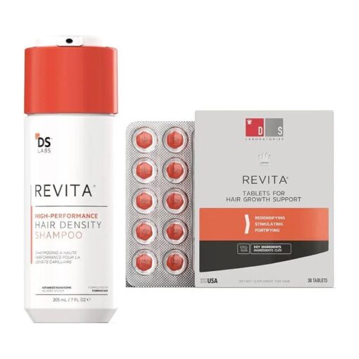 DS Laboratories Revita Shampoo & Revita Tablets - Hair Vitamins for Hair Loss for Women & Men, Hair Regrowth Treatment for Women & Men, Hair Thickening Products for Women & Men