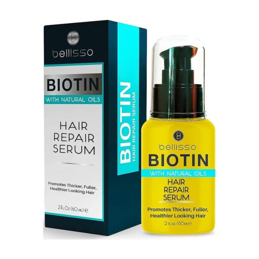 Biotin Hair Thickening Serum for Men and Women - Intense Strengthening Treatment Product with Natural Botanical Oil Blend to Help Boost Thin Hair - Repair Thinning Hair, Increase Volume and Shine