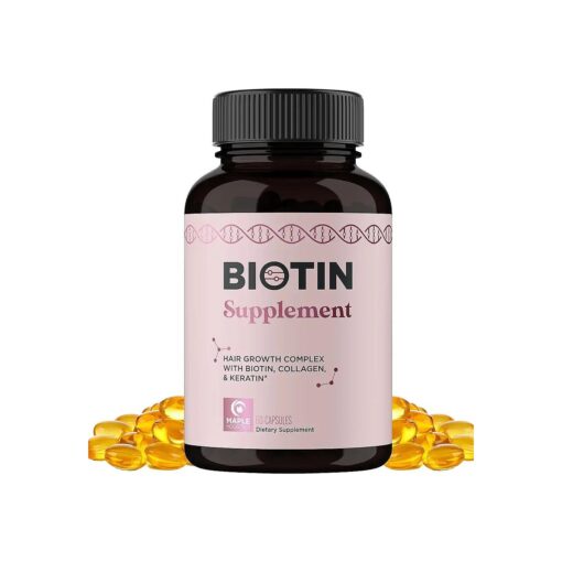 Thicker Hair Growth Vitamins for Women - Extra Strength Biotin and Collagen Supplement with Healthy Hair Vitamins for Hair Loss - Visibly Stronger and Fuller Hair Growth Supplement ( 1 Month ) ( Womens )