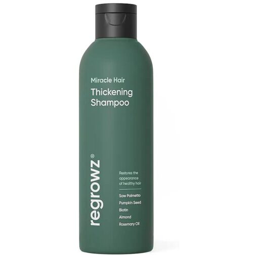 Regrowz Hair Thickening Shampoo for Natural Hair Growth - 7.9oz - Hair Growth Treatment for Men & Women for Thinning & Dry - DHT Blocker - Infused with Biotin, Saw Palmetto & Rosemary Oil