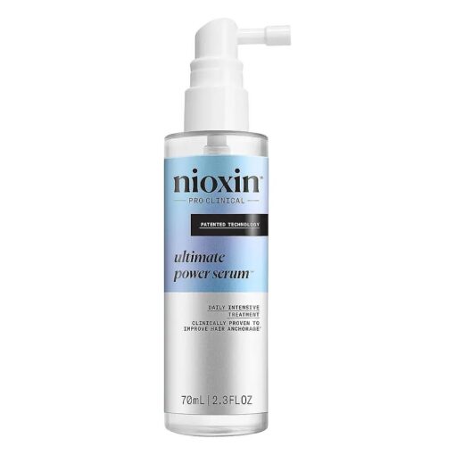 Nioxin Ultimate Power Serum, Intensive Daily Leave-In Hair Treatment with Caffeine, Lauric Acid, Niacinamide and Sandalore, For Thicker and Stronger Hair, 2.3 oz ( Packaging May Vary )