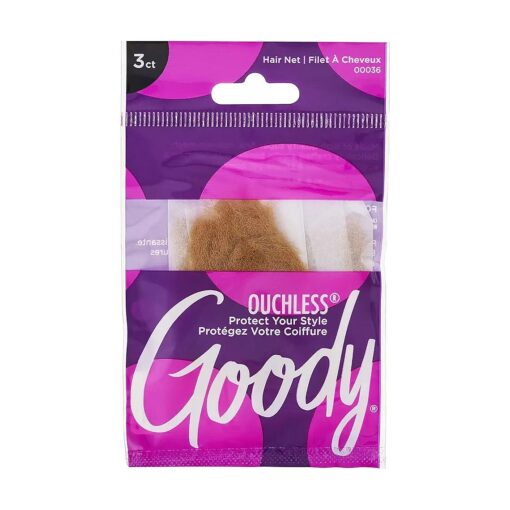 GOODY Goody Hair Net, Light Brown, 3 Count