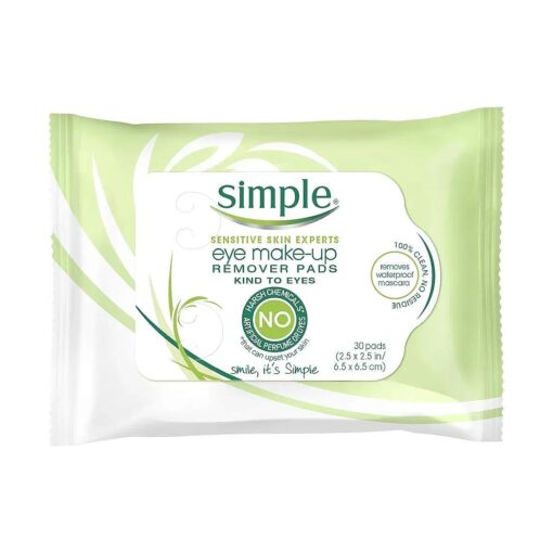 Simple Eye Make-Up Remover Pad, 30 Count ( Pack of 3 )